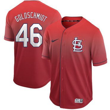Men's St. Louis Cardinals #46 Paul Goldschmidt Red Cool Base Drift Edition Stitched Jersey